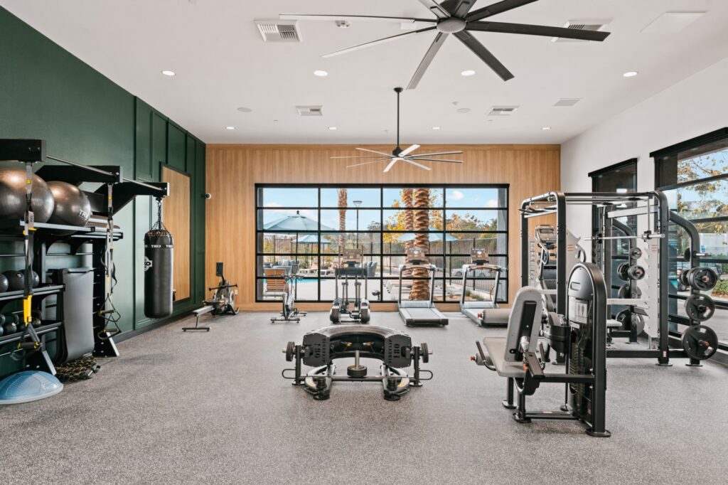 Fitness Center with with exercise machines