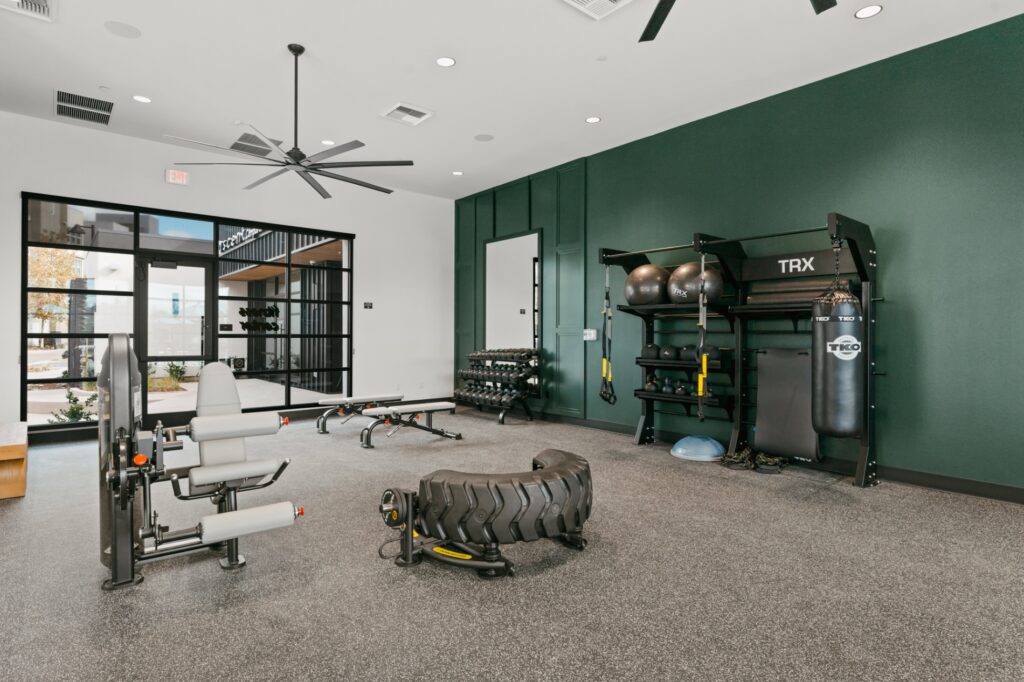 Fitness Center with with exercise machines