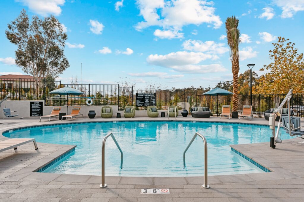 Swimming Pool with chairs